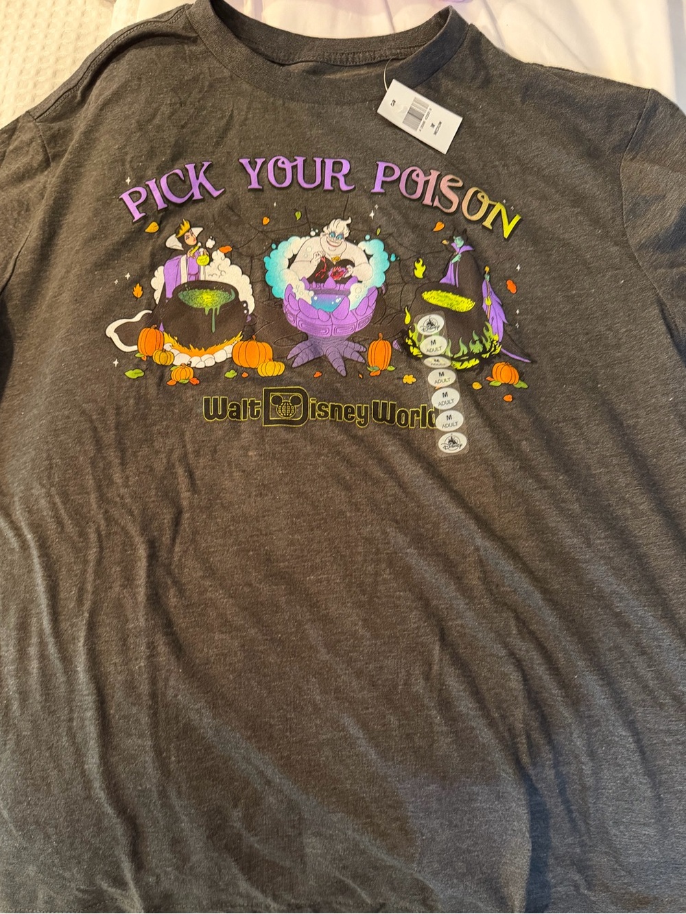 Walt Disney World Parks Villains Pick Your Poison Ursula Maleficent T-Shirt NEW